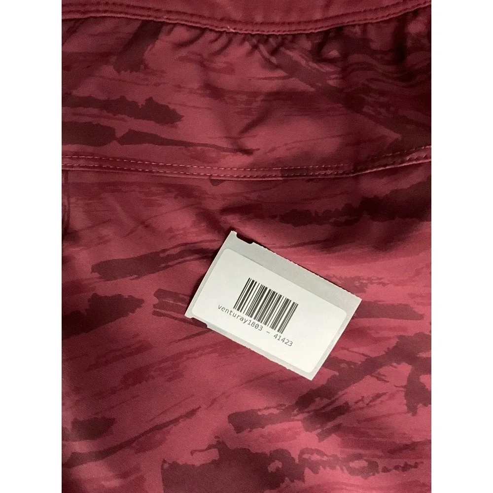 Public Rec All Day Every Day Short Mens 42 Burgundy Red Abstract Camo‎ Athletic